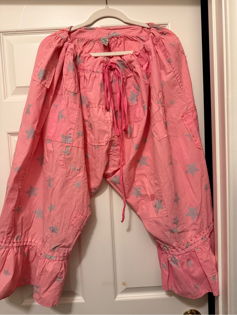 Magnolia Pearl Pink Pull-On Stars Ruffle Hem Bloomers.